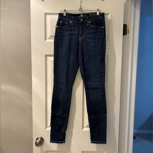 7 For All Mankind High Waist Skinny Gwenevere Dark Jeans 26